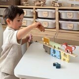 Tooky Toy drvene kocke: Montessori slagalica životinja, 9 el. | shoptok.hr