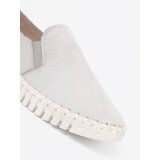GOODIN Light grey slip-on sneakers with elastic inserts | Shoptok.si