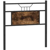 Maison Chic Posteljno vzglavje - Vzglavna omarica sonoma hrast 90 cm inženirski les in jeklo, (22077970) | Shoptok.si