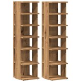 Maison Chic Omarica za obutev - Kopa za čevlje 2 kosa artisan hrast 28x27x102 cm inž. les, (21777632) | Shoptok.si