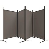 Sobna pregrada s 4 panela antracit 346 x 180 cm od tkanine | Eponuda.ba