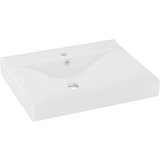 Maison Chic Razkošen Umivalnik - Kopalna umivalnik - Lavabo z luknjo mat bel 60x46 cm keramičen, (21685002) | Shoptok.si