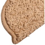  Prostirke za stepenice 10 kom 56x17x3 cm bež poluokrugle | Shoptok.si