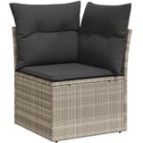  6-dijelni set vrtnih sofa od poliratana s jastucima svjetlosivi | shoptok.hr