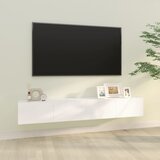 vidaXL TV omarica 2 kosa bela 100x30x30 cm konstruiran les Cene