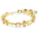 Swarovski Zapestnica rumena / zlata / roza | Shoptok.si