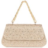 Shelvt Golden small sequin handbag with a golden handle | Shoptok.si