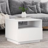  The Living Store Klubska mizica z LED lučkami bela 50x49x40 cm - Klubska Mizica, (21441994) Cene