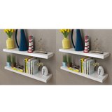 vidaXL Stenske police 4 kosi 80 cm bele barve, (20765152) | Shoptok.si