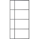  Klizna vrata od stakla ESG i aluminija 102,5 x 205 cm crna | shoptok.hr