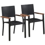  3-dijelni vrtni blagovaonski set crni | shoptok.hr