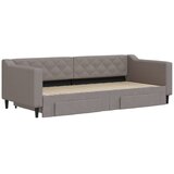  Dnevni krevet na razvlačenje smeđesivi 90 x 200 cm od tkanine | shoptok.hr