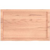 Stolna ploča svjetlosmeđa 80 x 50 x 6 cm tretirana hrastovina | shoptok.hr