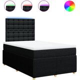 Maison Chic Box spring postelja - Vzmetna postelja z vzmetnico črn 120x200 cm blago SL4516, (21887711) | Shoptok.si