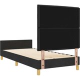  Crni Tkani Krevet S Okvirom 90x190 cm | shoptok.hr