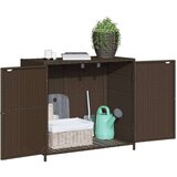  Vrtni ormarić za pohranu smeđi 83 x 45 x 76 cm od poliratana | shoptok.hr