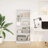  Regal za knjige bijeli 60x24x143 cm konstruirano drvo | shoptok.hr