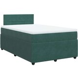 Box spring krevet s madracem tamnozeleni 120x200 cm baršunasti | shoptok.hr