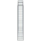  Obokane gabion košare 7 kosov 200x30x180/200cm pocinkano železo, (20981996) | Shoptok.si