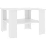 Stolić za kavu bijeli 60 x 60 x 42 cm od konstruiranog drva | shoptok.hr