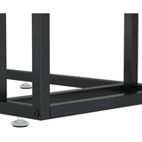  Bočni stolić za računalo crni 50x35x65 cm od kaljenog stakla | Eponuda.com