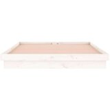  Posteljni okvir bel 150x200 cm trden les, (20903568) | Shoptok.si