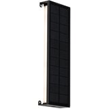QAZQA Zunanja stenska svetilka črna 30 cm vključno z LED 4-stopenjsko zatemnitvijo s sončno energijo - Serena Cene