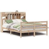vidaXL Knjižna postelja brez vzmetnice 160x200 cm trdna borovina | Shoptok.si