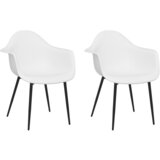 Maison Chic Jedilni stoli - Vzorci stoli 2 kosa bele barve PP A179, (22032690) | Shoptok.si