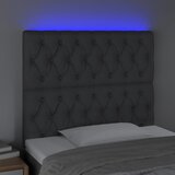  LED uzglavlje tamnosivo 90x7x118/128 cm od tkanine | Eponuda.ba