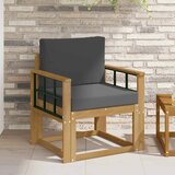  2 Komad Set vanjskih sofa Poliester Bijela i Antracit | shoptok.hr