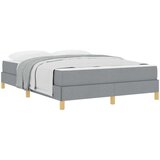 vidaXL Postelja z vzmetnico z vzmetnico Svetlo siva 160 x 200 cm blago, (5000126540) | Shoptok.si