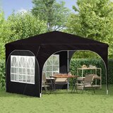  Rastezljivi šator za zabave 290 x 290 x 245 cm Crna | shoptok.hr