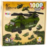  Vojnički konstrukcijski set Military - 1000 kom - zeleni | Shoptok.si