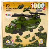  Vojnički konstrukcijski set Military - 1000 kom - zeleni | shoptok.hr