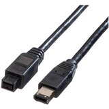 Roline Kabel IEEE 1394b / IEEE 1394\, 9/6-pin\, črn\, 1\,8 m FireWire priključni kabel 1.80 m črna, (20418794) | Shoptok.si