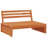 3 Komad Sekcionalna sofa Čvrsto borovo drvo Vosak Smeđa - Vosak smeđa bor srednja sofa | shoptok.hr