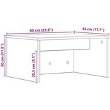  Stol za zid Sonoma hrast 60 x 45 x 30 cm Konstruirano drvo | shoptok.hr