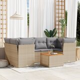  7-dijelni set vrtnih sofa od poliratana s jastucima bež | shoptok.hr