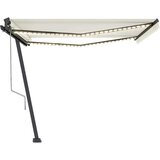  Automatska tenda sa senzorom za vjetar LED 400x350 cm krem | shoptok.hr