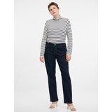 Orsay Navy Blue Women's Striped Long Sleeve T-Shirt - Women's | Shoptok.si