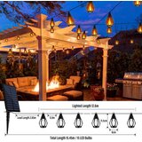 JOOMER 12,2 m solarna LED svetlobna veriga s 15 plameni | Shoptok.si