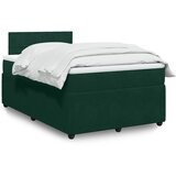  Krevet box spring s madracem tamnozeleni 120x190 cm baršunasti | shoptok.hr