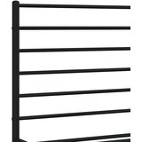  Metalni okvir kreveta uzglavlje i podnožje crni 135x190 cm | shoptok.hr