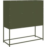  Komoda maslinastozelena 100,5x39x107 cm hladno valjani čelik | shoptok.hr