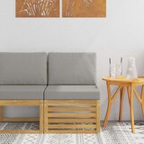  Srednji zunanji kavč Masiven les akacije Bela, (5000269692) | Shoptok.si