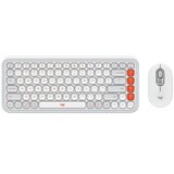 Logitech tipkovnica in miška POP Icon Combo, bela u