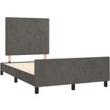  Za krevet s uzglavljem tamnosivi 120x200 cm baršunasti | shoptok.hr