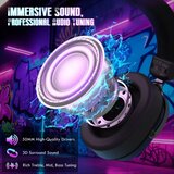 Attack Shark bežične gaming slušalice L30PRO 50mm/7.1 Surround/TriMode/Aluminium/1100mAh/Black | Eponuda.com