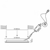  LED ugradno svetlo LED/24W/230V | Eponuda.com